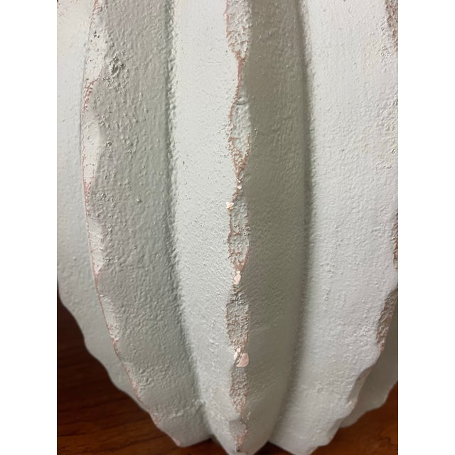 Vintage Celadon Cactus Form Plaster Table Lamps by Alsy 19.5” - A Pair For Sale - Image 10 of 11