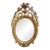 19th C. French Ornately Carved Giltwood Oval Mirror For Sale