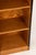 Wood Vintage Art Deco Bookcase in Flamed Maple and Ebonized Wood, Italy, 1970s For Sale - Image 7 of 8
