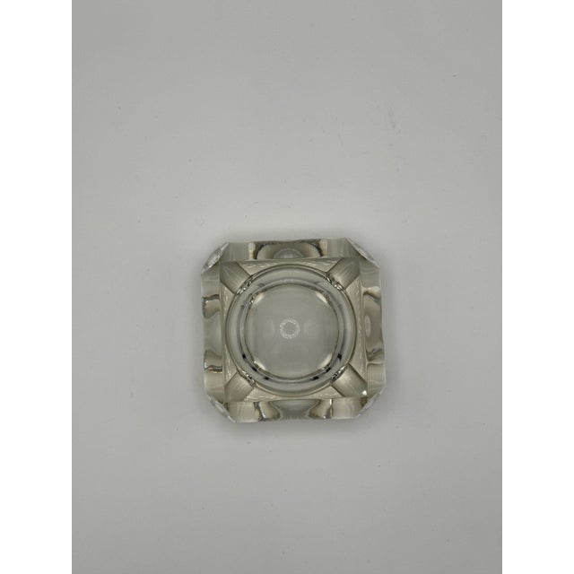 Mid-Century Modern Vintage Glass Ashtray For Sale - Image 3 of 12