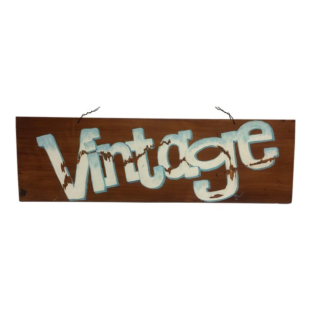 VINTAGE Hand Painted Folk Art Sign by Michael Toupe Chairish