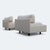 Italian Postmodern Oversized Lounge Chair in Cream Upholstery, 1970s, Mid-Century For Sale - Image 14 of 15