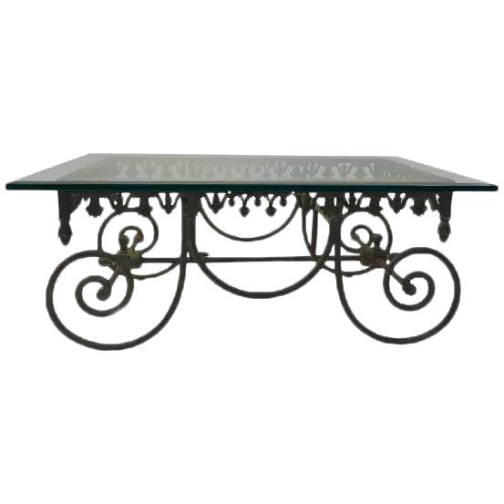 French 19th Century Wrought Iron French Coffee Table For Sale - Image 3 of 3