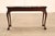 Stickley Chippendale Style Marble Top Mahogany Sofa Table Console For Sale - Image 12 of 18