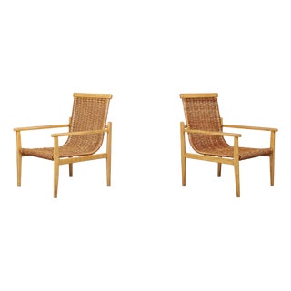 Set of Mid-Century Armchairs attributed to Jan Kalous for Úluv, Czechoslovakia, 1960s For Sale