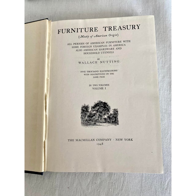 Mid 20th Century Mid 20th Century Furniture Treasury by Wallace Nutting - 2-Volume Hardcover Book Set Macmillan 1948 For Sale - Image 5 of 18