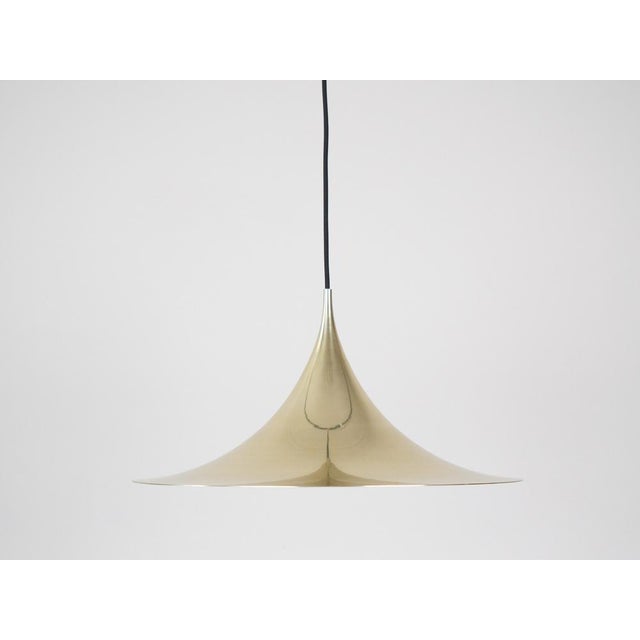 Vintage Semi Pendant Lamp by Bonderup and Thorup for Fog & Mørup, 1968 For Sale - Image 3 of 13