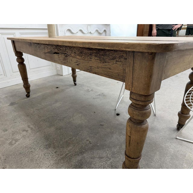Wood Drapers Table in Fir, 1920s For Sale - Image 7 of 9
