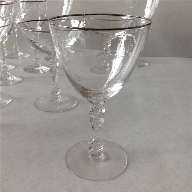 MidCentury Cut Crystal Barware by Fostoria Set of 26 Chairish