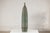Tall Artisan Ceramic Hand-Crafted Vase with Ribbed Body and Green Glaze For Sale - Image 10 of 16