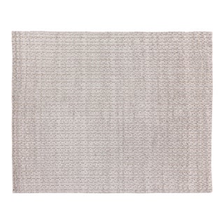 Exquisite Rugs Rothwell Hand Loom Bamboo Silk & Cotton Light Gray - 9'x12' For Sale