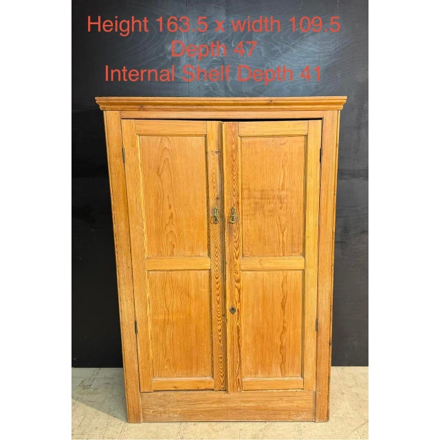 Late 19th Century Antique Pine Larder Cabinet, 1880 For Sale - Image 5 of 8