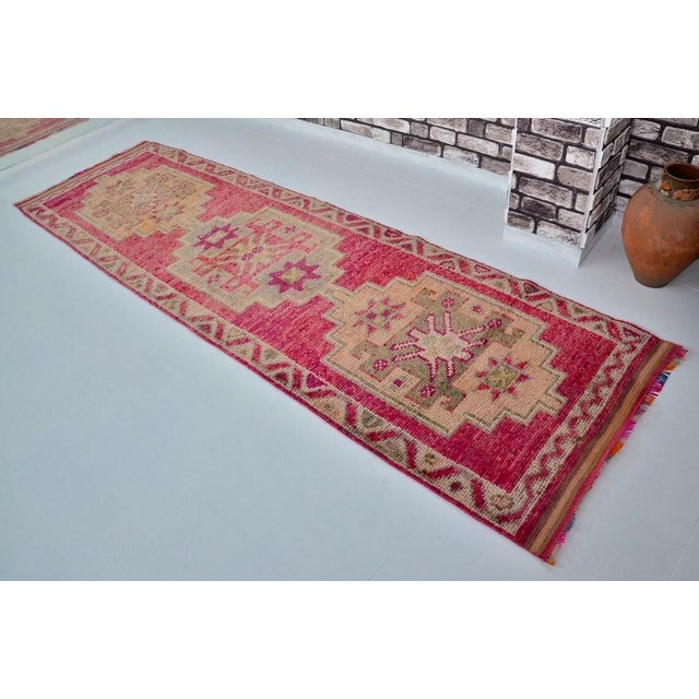 Geometric Design Anatolian Wool Rug For Sale - Image 10 of 10