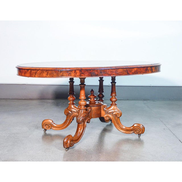 Victorian Table in Wood and Briar, 1800s For Sale - Image 9 of 11
