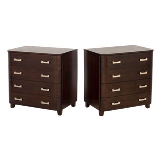 Art Deco Style Rosewood Chests of Drawers, Pair For Sale