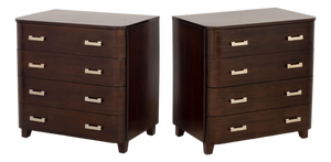 Art Deco Style Rosewood Chests of Drawers, Pair