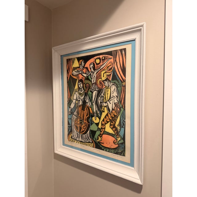Art Deco 1970s Irving Amen All the Worlds a Stage For Sale - Image 3 of 7