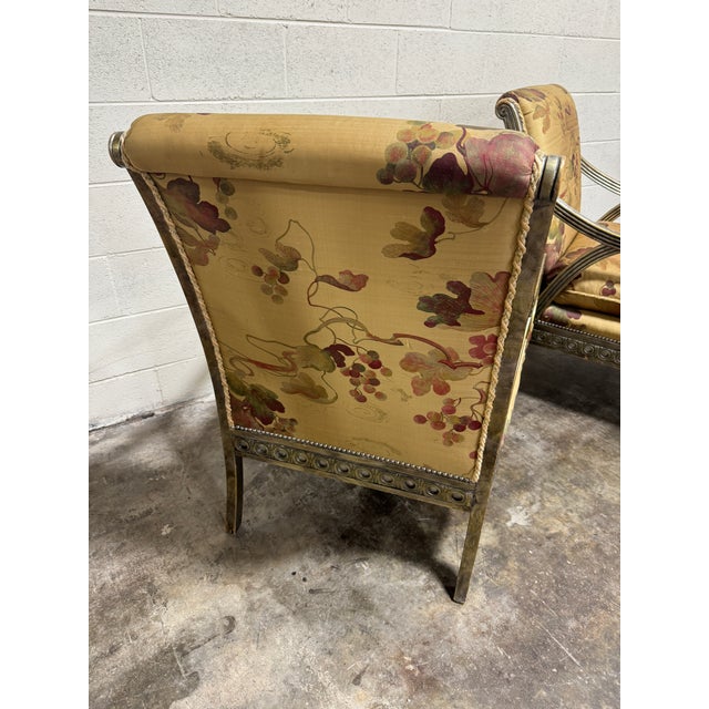 Henredon French Directoire Style Chairs - A Pair For Sale - Image 9 of 11