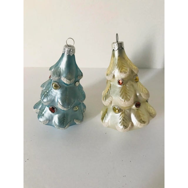 Traditional Boho Vintage European Christmas Ornaments Figurines - a Pair For Sale - Image 3 of 5