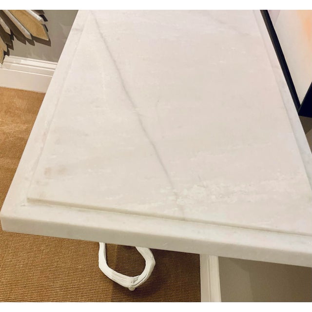 Uttermost Revelation Organic Modern White Big Sur Branch Console Table For Sale - Image 4 of 5