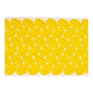 Schumacher Berkeley Tape Wide in Yellow For Sale