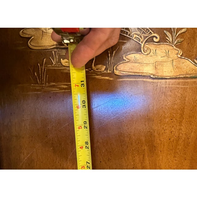 Queen Size Phyllis Andrade for White Furniture Company Chinoiserie Headboard, Vintage For Sale - Image 13 of 14