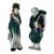 Vintage Japanese Ceramic Figures Wall Pockets- A Pair For Sale