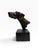 Late 20th Century Signed Milo (Miguel Lopez) Art Deco Bronze Weimaraner / Pointer Dog Bust Statue For Sale - Image 4 of 11