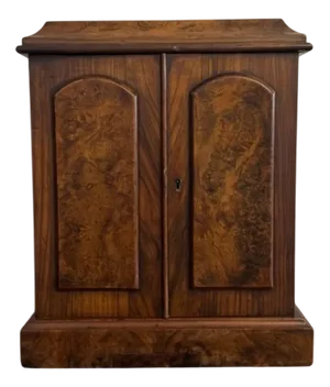 Victorian Walnut Jewellery Cabinet, 1880s