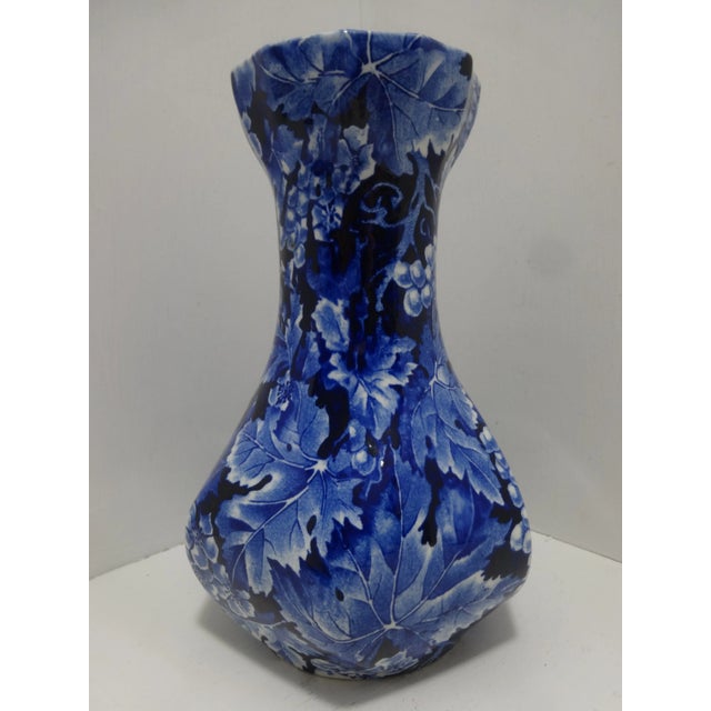 Navy Blue Druva Rörstrand Porcelain Wine "Grape" Vase For Sale - Image 8 of 8