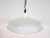 Mid-Century Modern Industrial White Enamel Ceiling Lamp, 1960s For Sale - Image 3 of 8