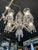 1930s Hollywood Colonial Style Clear Crystal Five Light Chandelier For Sale - Image 12 of 13