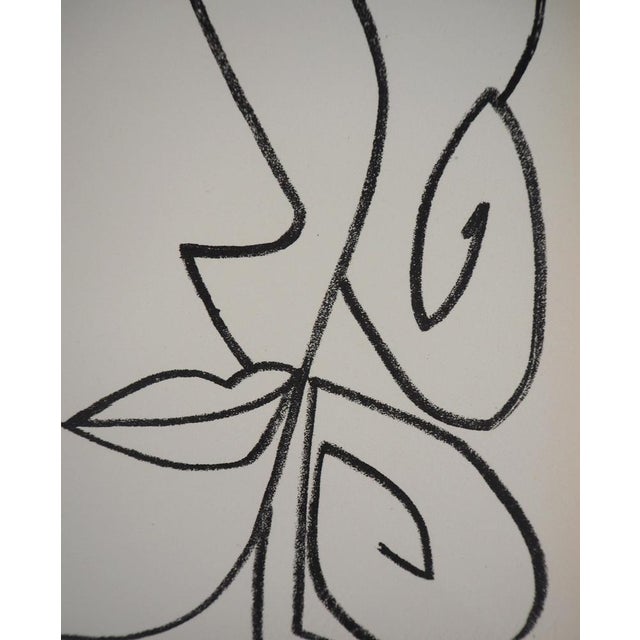 Modern Françoise Gilot, Portrait de femme rêveuse, Lithograph For Sale - Image 3 of 4