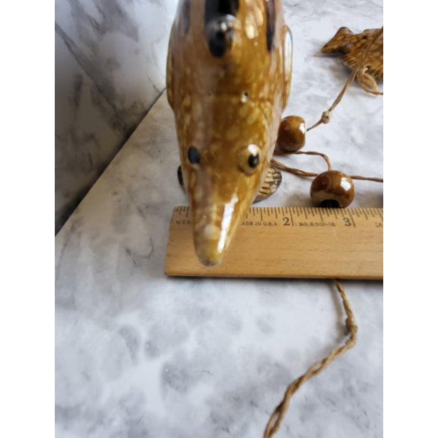 1990s Handcrafted Pottery Fish Wall Hanging Wind Chime For Sale - Image 13 of 13