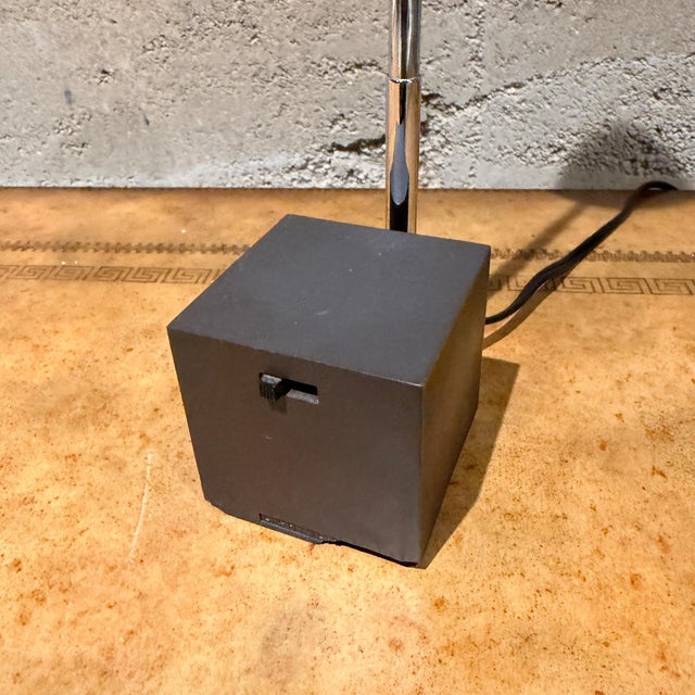 Chrome Vintage Lightolier Lytegem Desk Lamp Designed by Michael Lax Mid Century For Sale - Image 8 of 16