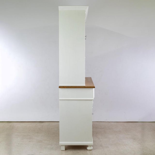 White 3-Door Softwood Kitchen Buffet For Sale - Image 8 of 12