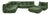 Togo Sofa Set in Green Leather by Michel Ducaroy for Ligne Roset, Set of 5 For Sale