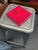 Contemporary "Psychedelic Pink" Abstract Colorfield Painting on 6” by 1.5” by 6” Stretched Canvas For Sale - Image 3 of 3