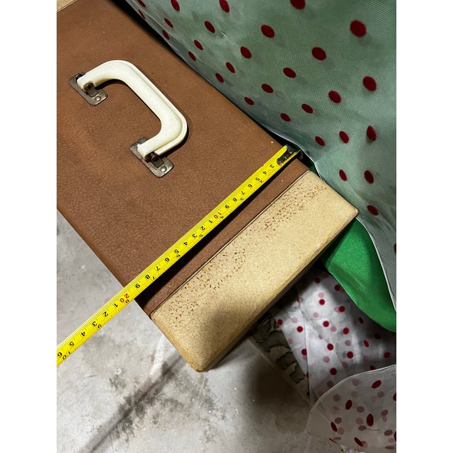 Mid-Century Modern Vintage Working Singer Sewing Machine and Cover For Sale - Image 3 of 12