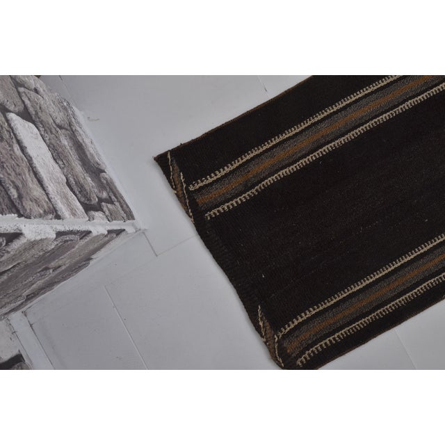 1950s Turkish Wool Stripe Runner Kilim For Sale - Image 5 of 10