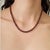 Red 49.05 CTW Natural Garnet Tennis Necklace Gift for Her in Silver For Sale - Image 8 of 12