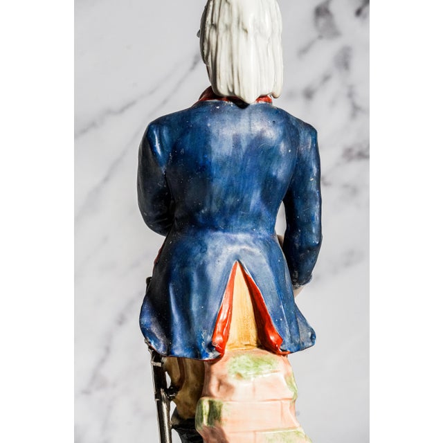 Americana Vintage Virginia Light Dragoons 1776 Porcelain Soldier Figurine Statue American Revolution History Militaria Unform For Sale - Image 12 of 16