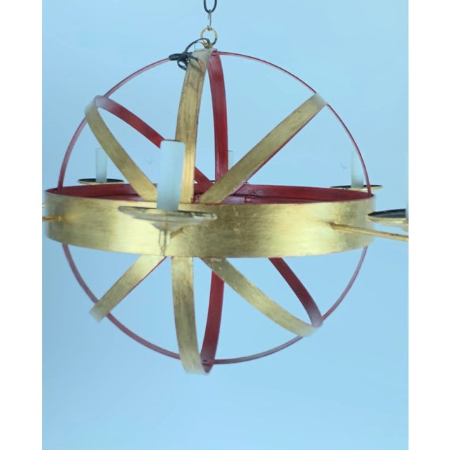 Eight Light Round Chandelier by Niermann Weeks For Sale - Image 10 of 10