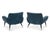 1950s Pair of Italian Mid-Century Modern Sculptural Lounge Chairs, in the Style of Gio Ponti, Circa 1950s For Sale - Image 5 of 9