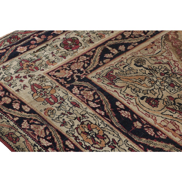 Antique Persian Kerman Lavar Rug in Camel With Medallion, From Rug & Kilim For Sale In New York - Image 6 of 7