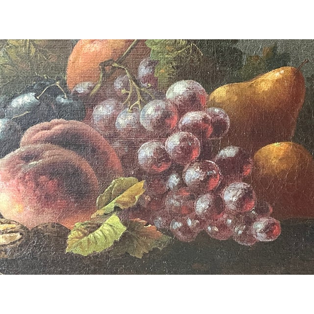 Realism Pair Early 19th Century European Antique Still Lives W Grapes For Sale - Image 3 of 7
