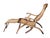 Wood French Cruise Liner Deck of Lounge Chair of Teak and Cane For Sale - Image 7 of 14