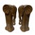 Vintage Mid Century Modern Ceramic Elephant Bookends - Glazed Brown - Pair Add a touch of vintage Hollywood Regency or...