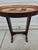 Wood Red and Gold Oval Monkey Themed Side Table For Sale - Image 7 of 14