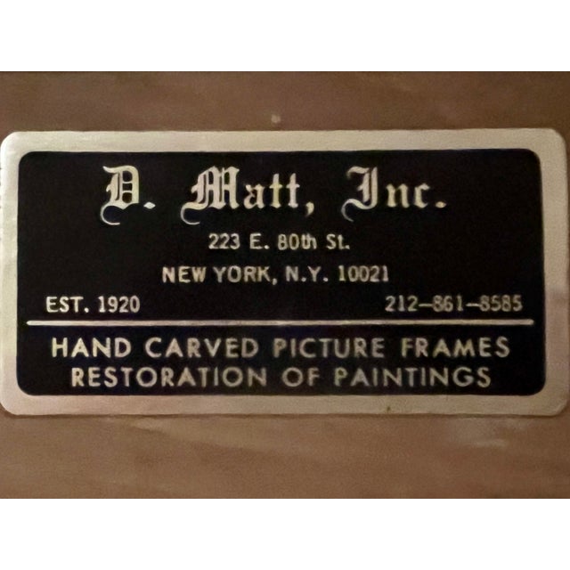 1980 Oil on Canvas Landscape-Custom Framed-Signed-Baranet For Sale In New York - Image 6 of 7